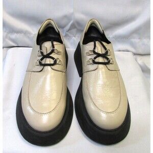Maeve Shoes Womens Size 9.5 Platform Oxford Lace Up Leather Made In Spain